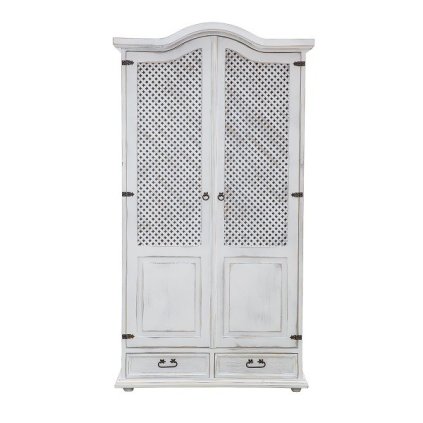 Rustikální skříň WHITE HOME SZY06/B kombinovaná (Barevné provedení Antická bílá K16 - antická bílá K16)