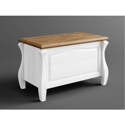 58440 7 rustikalni truhla austin romance z masivniho dreva barevne provedeni bila hneda 22 05