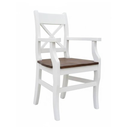 52692 2 drevena zidle s podruckami sil21