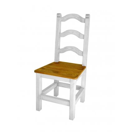 Rustikální židle WHITE HOME SIL01 (Barevné provedení Antická bílá K16 - antická bílá K16)