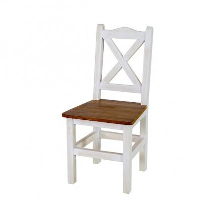 Rustikální židle WHITE HOME SIL02 (Barevné provedení Antická bílá K16 - antická bílá K16)