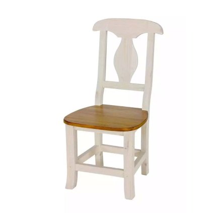 Rustikální židle WHITE HOME SIL03 (Barevné provedení Bílá patina K03 - tmavý vosk K02)