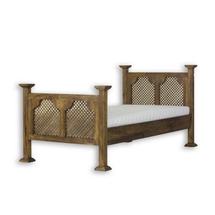 61290 12 selska postel natura acc08 180x200 cm barevne provedeni tmavy vosk k02