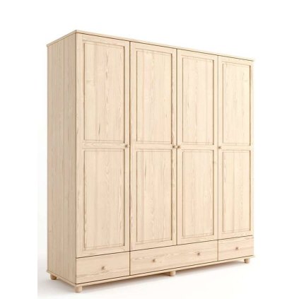 60393 5 skrin z masivu bianca gomera se zrcadlem barevne provedeni popel bn002