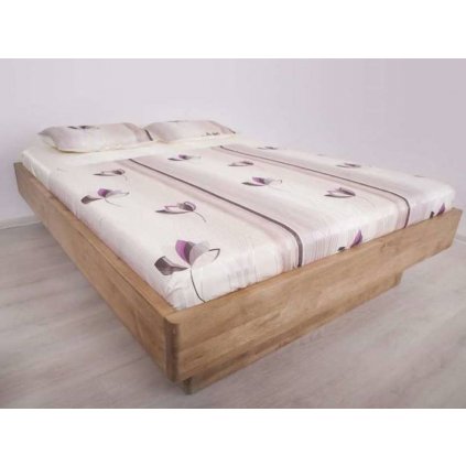 Buková postel KALIFORNIE LITE 140x200 cm s úložným prostorem (Barevné provedení Bílá)