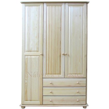 53049 tridverova satni skrin rosita z masivni borovice