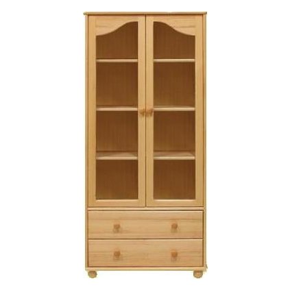 38172 10 vitrina prosklena z masivu 36 dodani v demontu