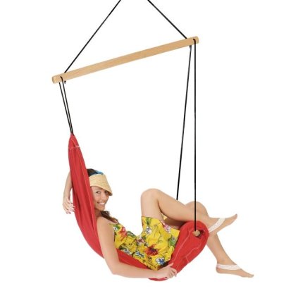 37995 zavesne houpaci kreslo hangover red