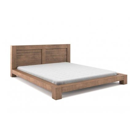 Buková postel ONTARIO z masivu (Barevné provedení Bílá, Rozměry postele 100 x 200 cm)
