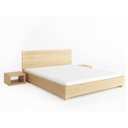 Buková postel TOLEDO 200x200 cm z masivu (Barevné provedení Přírodní)