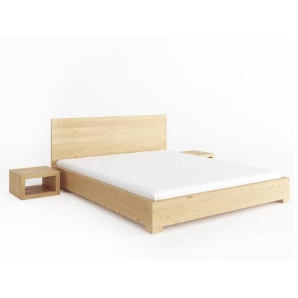 Buková postel TOLEDO 90x200 cm z masivu (Barevné provedení Přírodní)