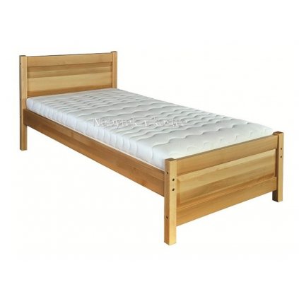 Buková postel z masivu Annapurna LK 120 (Barevné provedení Buk-bělený, Rozměry postele 100 x 200 cm)