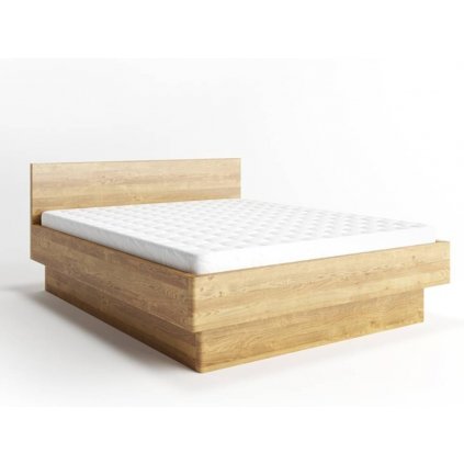 Buková postel z masivu KALIFORNIE s úložným prostorem (Barevné provedení Šedá., Rozměry postele 140 x 200 cm)