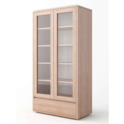 58500 7 bukova vitrina louisiana z masivu barevne provedeni prirodni