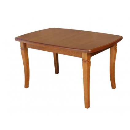 Bukový jídelní rozkládací stůl KAMER lakovaný (Barevné provedení Buk - přírodní, Rozměr stolu 135-215/90 cm)