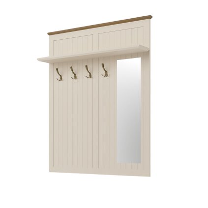 68689 vesakovy panel se zrcadlem kremovy