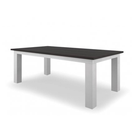 Bukový jídelní stůl FIDELIO WHITE S3W z masivu (Barevné provedení Bílá - antik, Rozměr stolu 140 x 80 cm)
