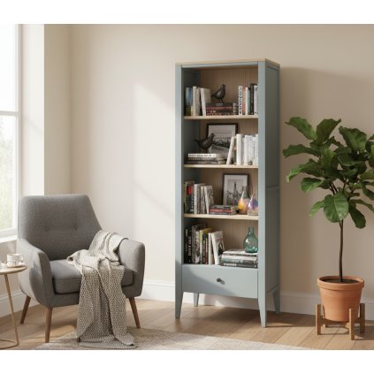 Knihovna RT1 šedomodrá