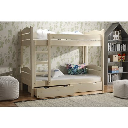 50166 4 detska patrova postel z masivu petr rozmery postele 80 x 200 cm