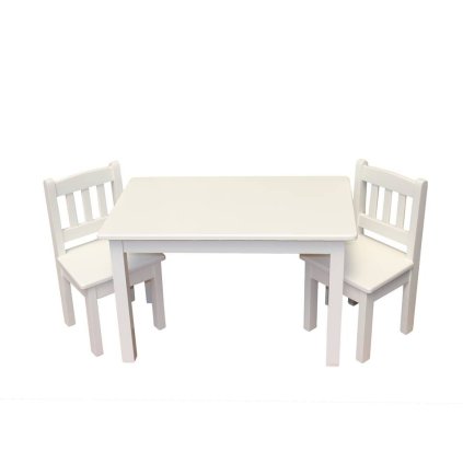 60582 detsky stolecek se zidlickami mini 2 bily