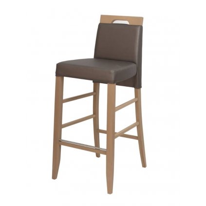 Dubová barová židle ARTE 2 lak (Barevné provedení Dub - bílá)