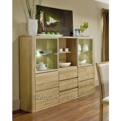 51138 18 dubova vitrina kredenc orlando 47 barevne provedeni vybrat barvu