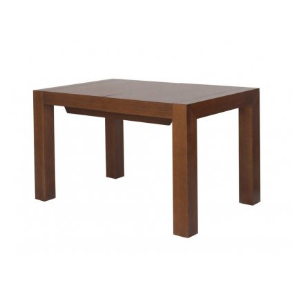 Dubový jídelní stůl DROGAN rozkládací lakovaný (Barevné provedení Dub - bílá, Rozměr stolu 120-200/80 cm)