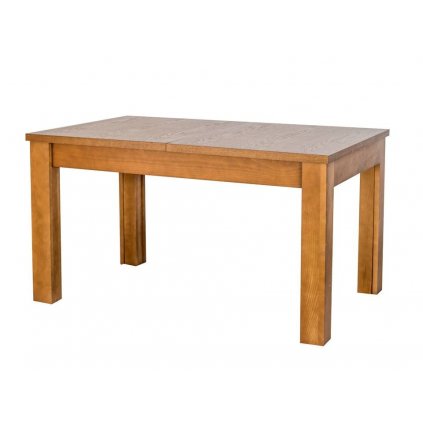 Dubový jídelní stůl MILANO rozkládací lakovaný (Barevné provedení Dub - bílá, Rozměr stolu 120-270/90 cm)