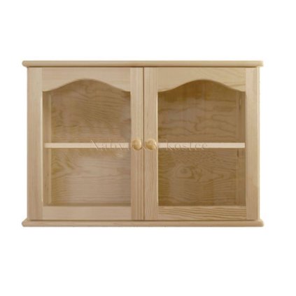 51822 10 horni kuchynska skrinka se sklem 2d barevne provedeni seda