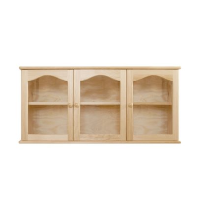 Horní kuchyňská skřínka se sklem 3D (Barevné provedení Šedá)