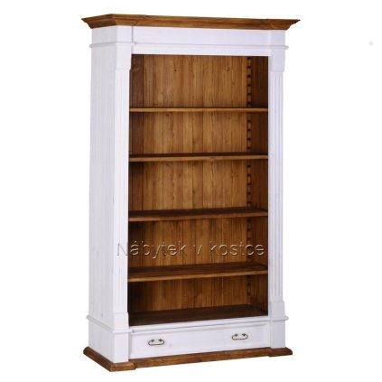 Knihovna SWEET HOME REG61HZ (Barevné provedení Bílá - bezbarvý lak)