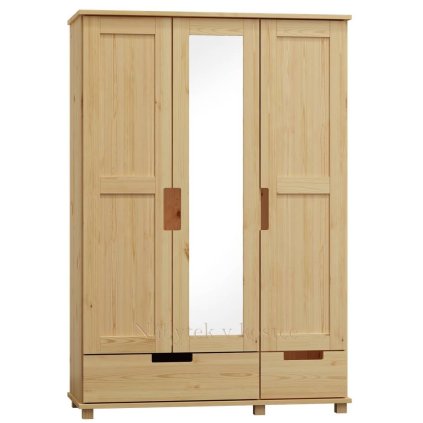 53241 kombinovana skrin z masivu felix s 120 cm zrcadlo