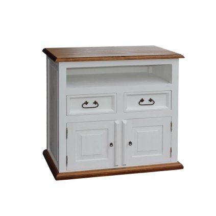 57390 drevena komoda bila