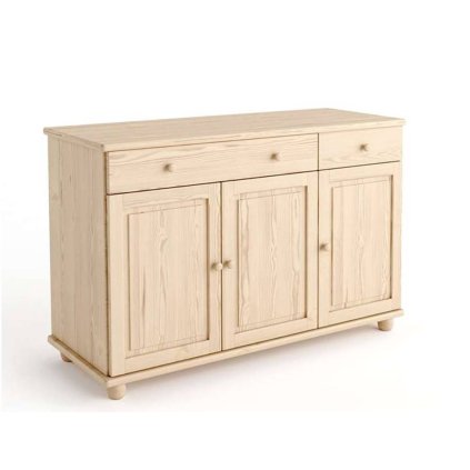 60336 6 komoda z masivu bianca azalia barevne provedeni popel bn002