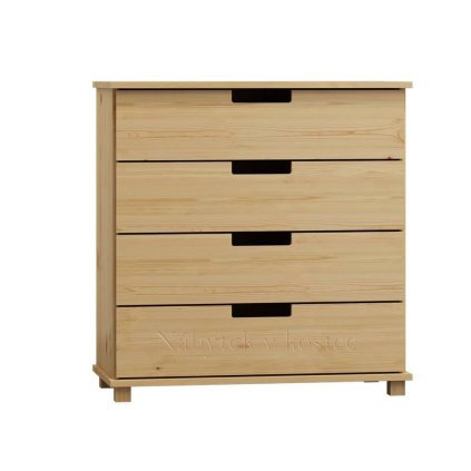 Komoda z masivu FELIX Z3 šířka 100 cm (Barevné provedení Dub tmavý - hl. 42 cm)