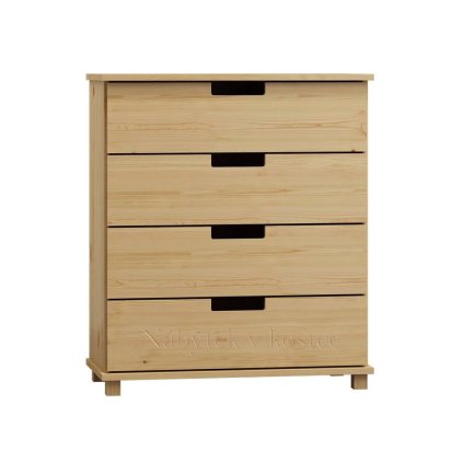Komoda z masivu FELIX Z3 šířka 80 cm (Barevné provedení Dub tmavý - hl. 42 cm)
