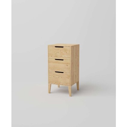 59304 9 komoda z masivu retro rodan na nozickach barevne provedeni prirodni