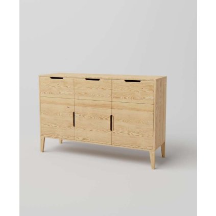 59331 9 komoda z masivu retro sztokholm na nozickach barevne provedeni prirodni