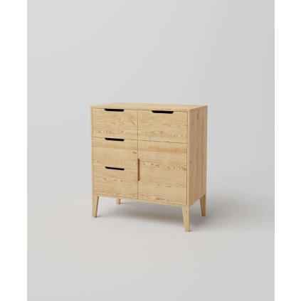 59280 9 komoda z masivu retro tulon na nozickach barevne provedeni prirodni