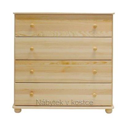Komoda z masivu Šumava KN7 (Barevné provedení Přírodní - hl. 42 cm)