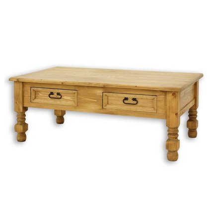 53730 13 konferencni stolek cordoba mes07a nohy zdobene barevne provedeni tmavy vosk k02