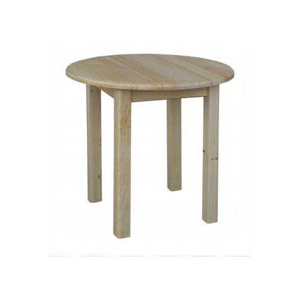 49833 8 kulaty jidelni stul z masivu met st04 prumer 60 cm