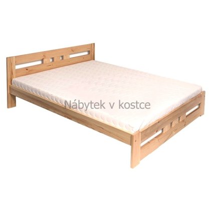 Manželská postel z masívu Alegra DEJ84 (Rozměry postele 120 x 200 cm)