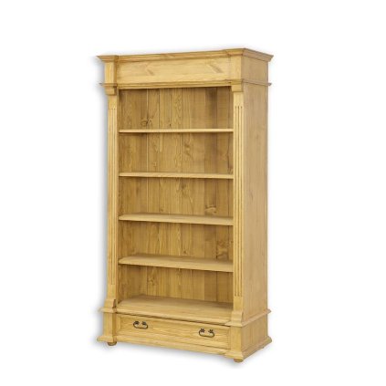 53478 15 masivni knihovna cordoba reg03 barevne provedeni tmavy vosk k02