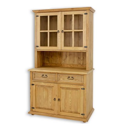 54525 16 masivni kredenc cordoba slim vit105 barevne provedeni tmavy vosk k02