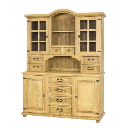 60504 16 masivni kredenc cordoba slim vit117 barevne provedeni tmavy vosk k02