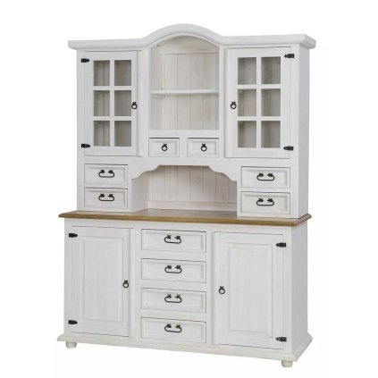 60540 15 masivni kredenc white home slim vit117 barevne provedeni bily vosk k17 tmavy vosk k02