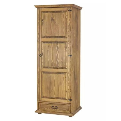 54612 1 masivni skrin cordoba slim szy102 s policemi barevne provedeni tmavy vosk k02