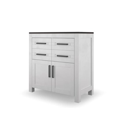 55311 bukova komoda emiliano white k2w z masivu