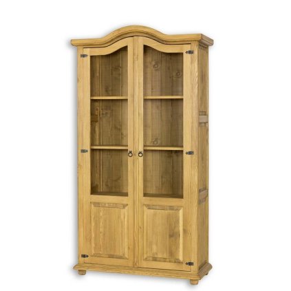 53916 14 masivni vitrina cordoba vit12 barevne provedeni tmavy vosk k02